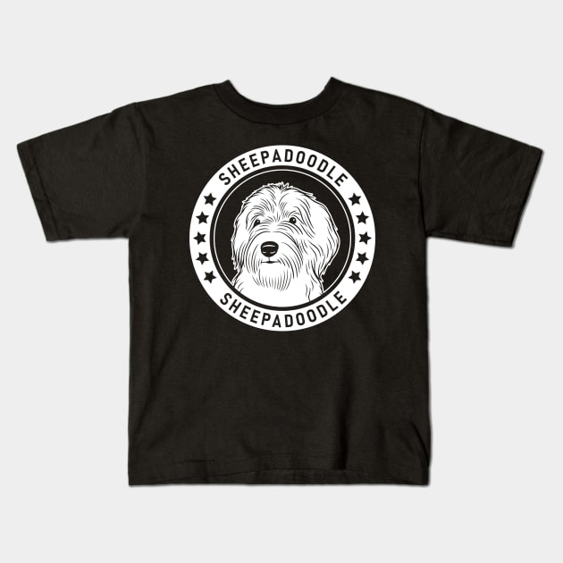Sheepadoodle Fan Gift Kids T-Shirt by millersye
